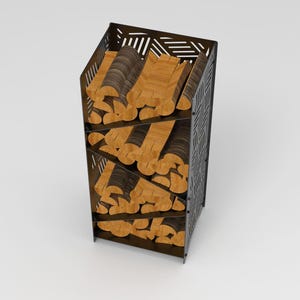 Stylish Firewood Rack, DXF Files for Plasma, Laser Cutting, CNC ...