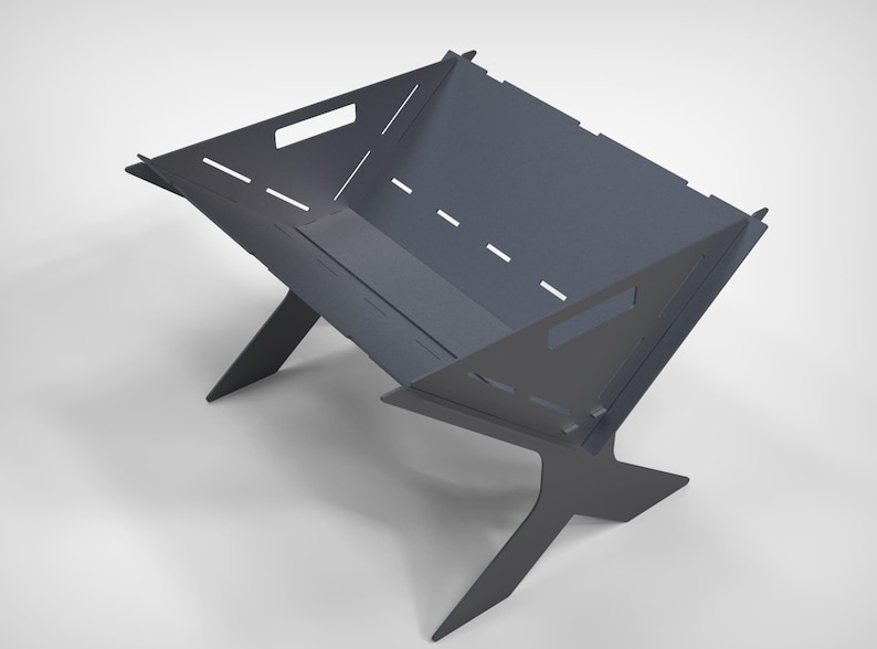 X Fire Pit Grill V2. DXF Files for Plasma, Laser, Cnc. Portable Fire ...