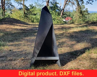 Fire Pit V1 h-39" Collapsible Garden Fireplace DXF files for plasma, laser, waterjet or for CNC. Fire Pit Pyramid Patio Heater. Fire Pit DIY