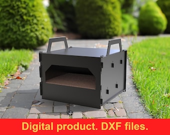 Horno de pizza modular para brasero, parrilla o fogata. Archivos DXF para plasma, láser o CNC. Hornillo de pizza portátil para exteriores. Hágalo usted mismo.