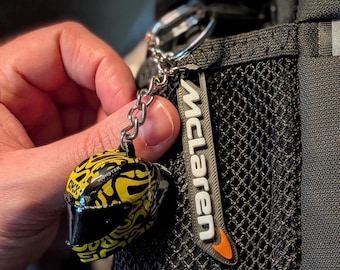 F1 McLaren Style Keyring • Racing Fan Gift