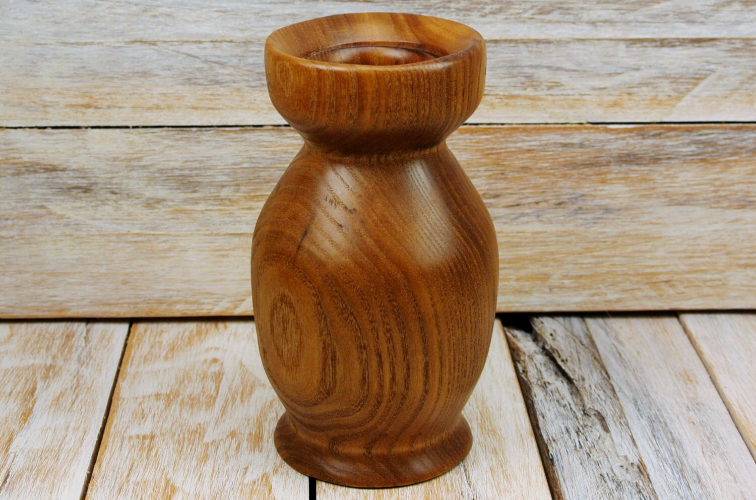 Wooden Vase Dry Vase Elm Wood Carving Hand Carved Wooden Vase
