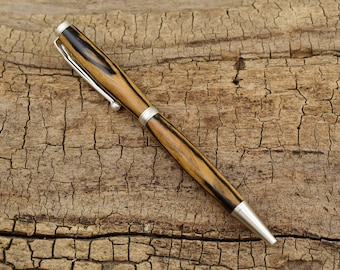 Black and White Ebony Wood Pen - Wooden Pen - Groomsmen Gift - Father's Day Gift - Wedding Gift - Graduation Gift