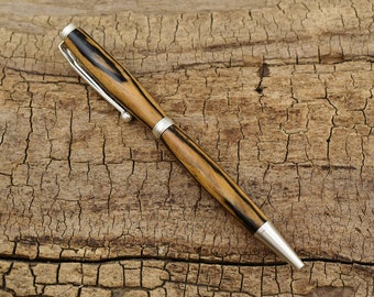 Black and White Ebony Wood Pen - Wooden Pen - Groomsmen Gift - Father's Day Gift - Wedding Gift - Graduation Gift