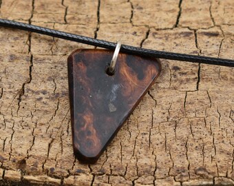 Desert Ironwood Burl Wood Pendant Necklace - Handmade Wood Pendant - Rare Wood Necklace - 1 Wood Pendant - 18-20inch Adjustable