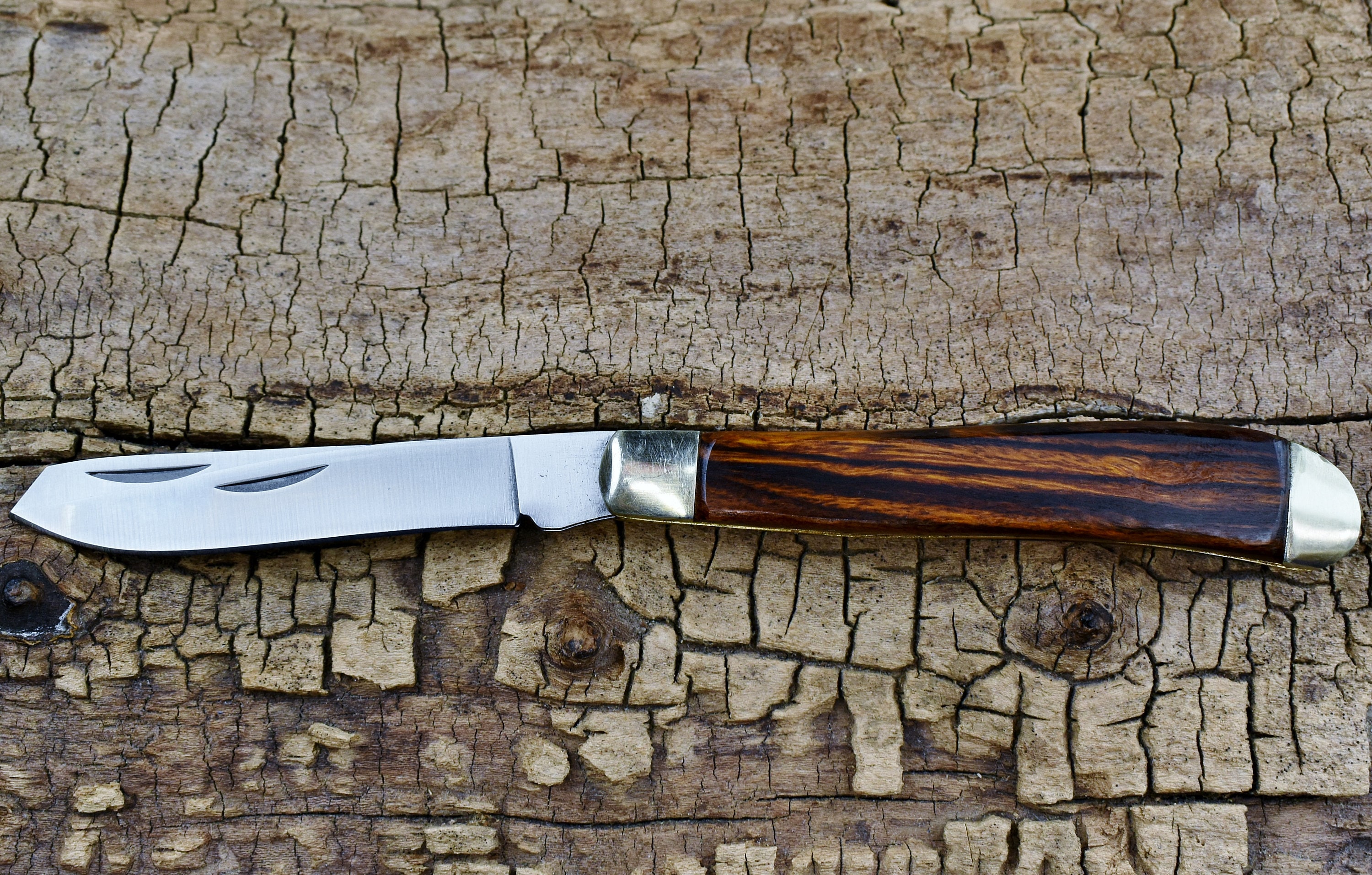 Pocket Knife with Wood Handles Desert Ironwood Classic Two Blade
