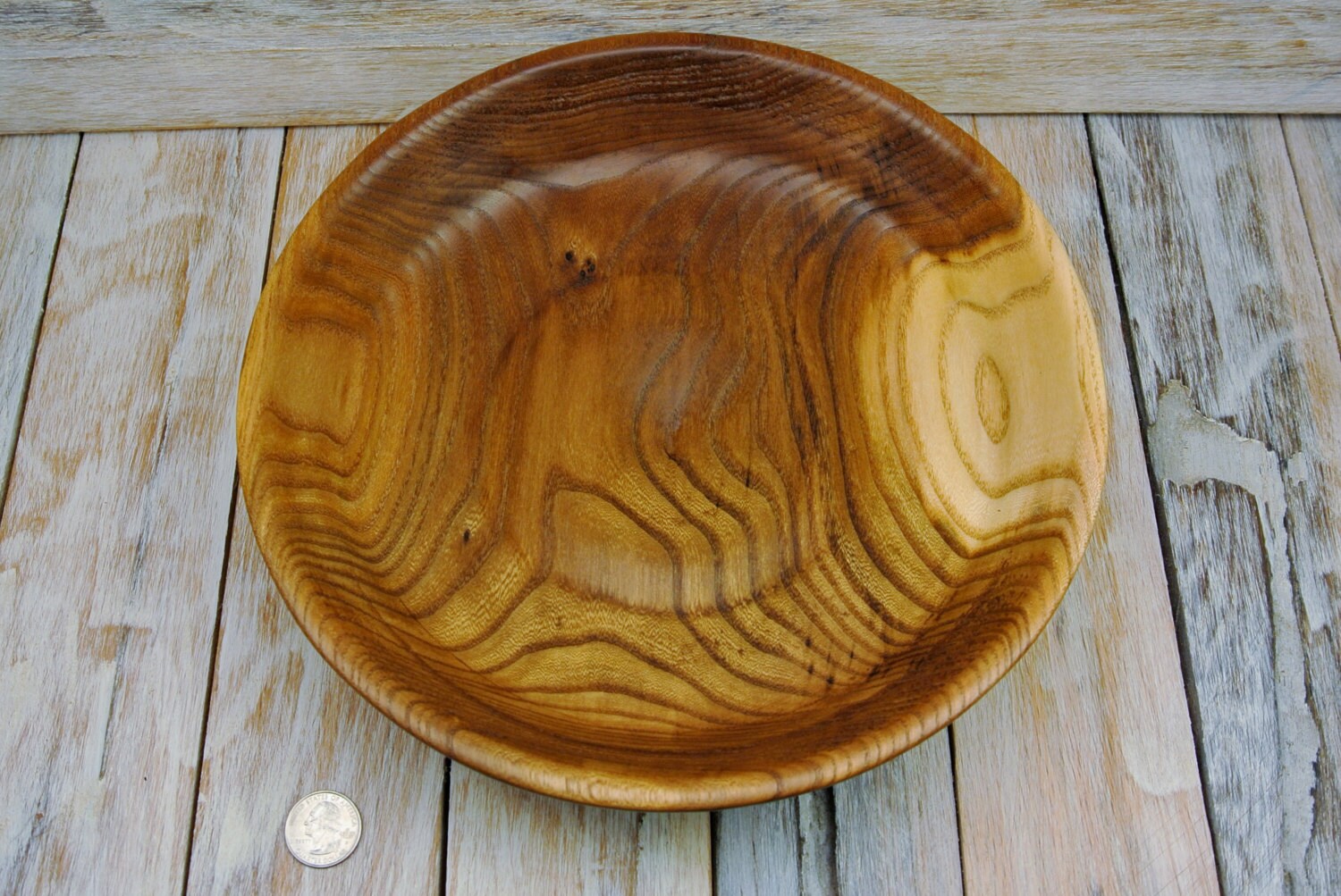 Wooden Centerpiece Bowl Elm Rustic Bowl Hand Carved Bowl Elm Bowl