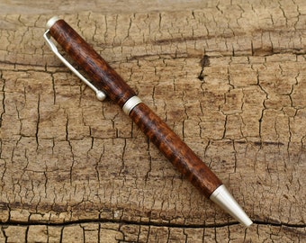 Hawaiian Curly Koa Wood Pen - Wooden Pen - Groomsmen Gift - Father's Day Gift - Wedding Gift - Graduation Gift