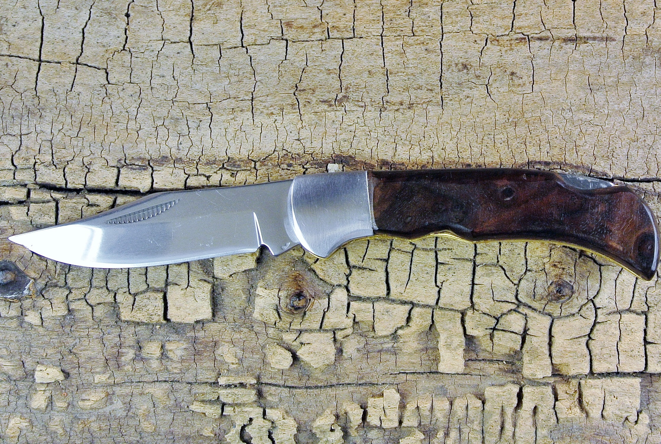 Pocket Knife with Wood Handle Walnut Burl Wooden Handle Wood Pocket Knife Best Man Gift