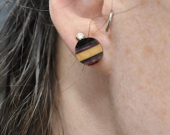 Resin Wood Studs - One Set of Resin Wooden Studs - 1 Set of Wood Studs - 1/2 Inch Diameter