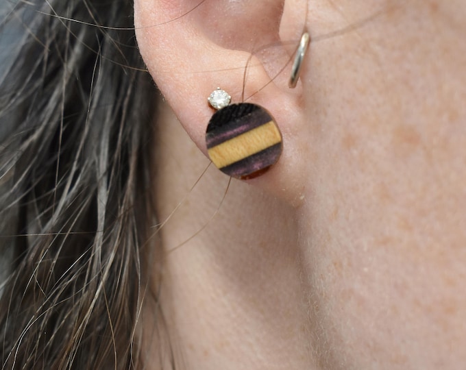 Handmade Resin Wood Studs - 1/2 Inch Diameter