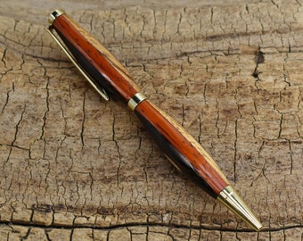 Multi-Wood Pen - Maple, Wenge, Padauk, Zebrawood and Walnut Wooden Pen - Groomsmen Gift - Father's Day Gift - Wedding Gift - Graduation Gift