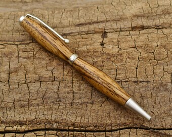 Zebrawood Pen - Wooden Pen - Groomsmen Gift - Father's Day Gift - Wedding Gift - Graduation Gift