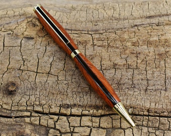 Multi-Wood Pen - Padauk and Ziricote Wooden Pen - Groomsmen Gift - Father's Day Gift - Wedding Gift - Graduation Gift