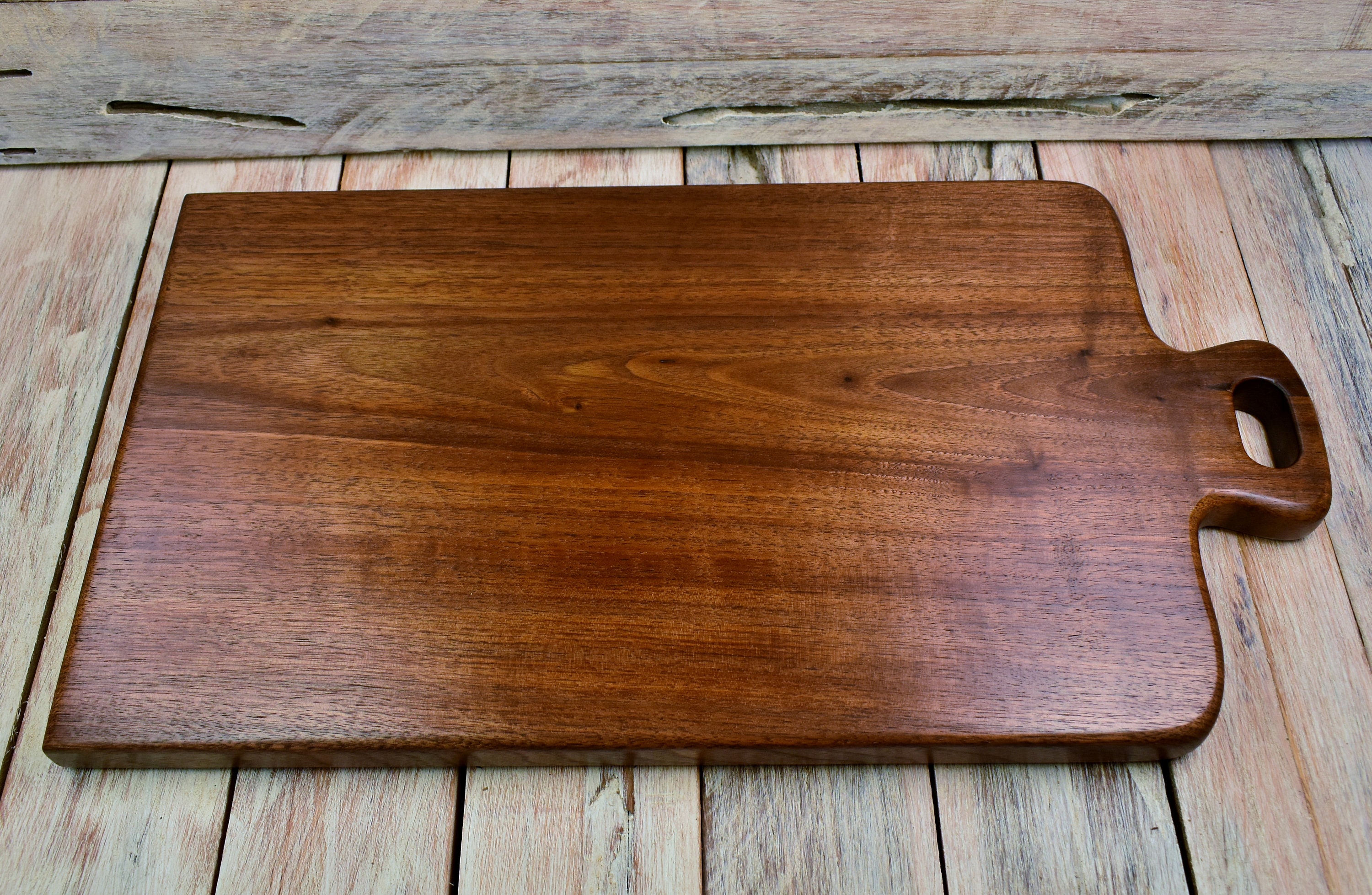 Walnut Wood Cutting Board With Handle Cheese Board Wedding Gift