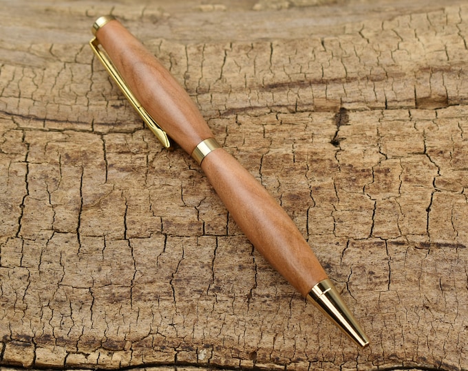 Applewood Twist Pen with 24kt Gold Finish