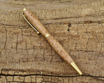 Maple Burl Wood Pen - Wooden Pen - Groomsmen Gift - Father's Day Gift - Wedding Gift - Graduation Gift