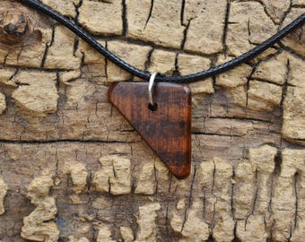 Snakewood Wood Pendant Necklace - Handmade Wood Pendant - Rare Wood Necklace - 1 Wood Pendant - 18-20inch Adjustable