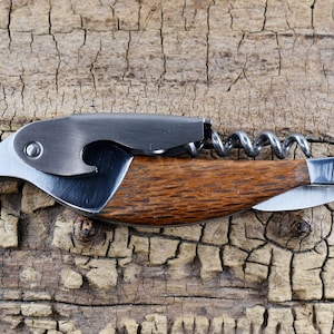 Corkscrew Bottle Opener - Lacewood - Groomsmen Gift - Wedding Gift
