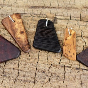 Pick Your Pendant - Wood Pendant Necklace - Handmade - Craft Supplies - Wood Necklace - 1 Wood Pendant - 18-20inch Adjustable
