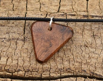 Pheobe Namnu Burl Wood Pendant Necklace - Handmade Wood Pendant - Rare Wood Necklace - 1 Wood Pendant - 18-20inch Adjustable