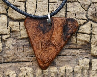 Pheobe Namnu Burl Wood Pendant Necklace - Handmade Wood Pendant - Rare Wood Necklace - 1 Wood Pendant - 18-20inch Adjustable