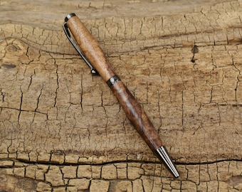 Figured Walnut Wood Pen - Wooden Pen - Groomsmen Gift - Father's Day Gift - Wedding Gift - Graduation Gift