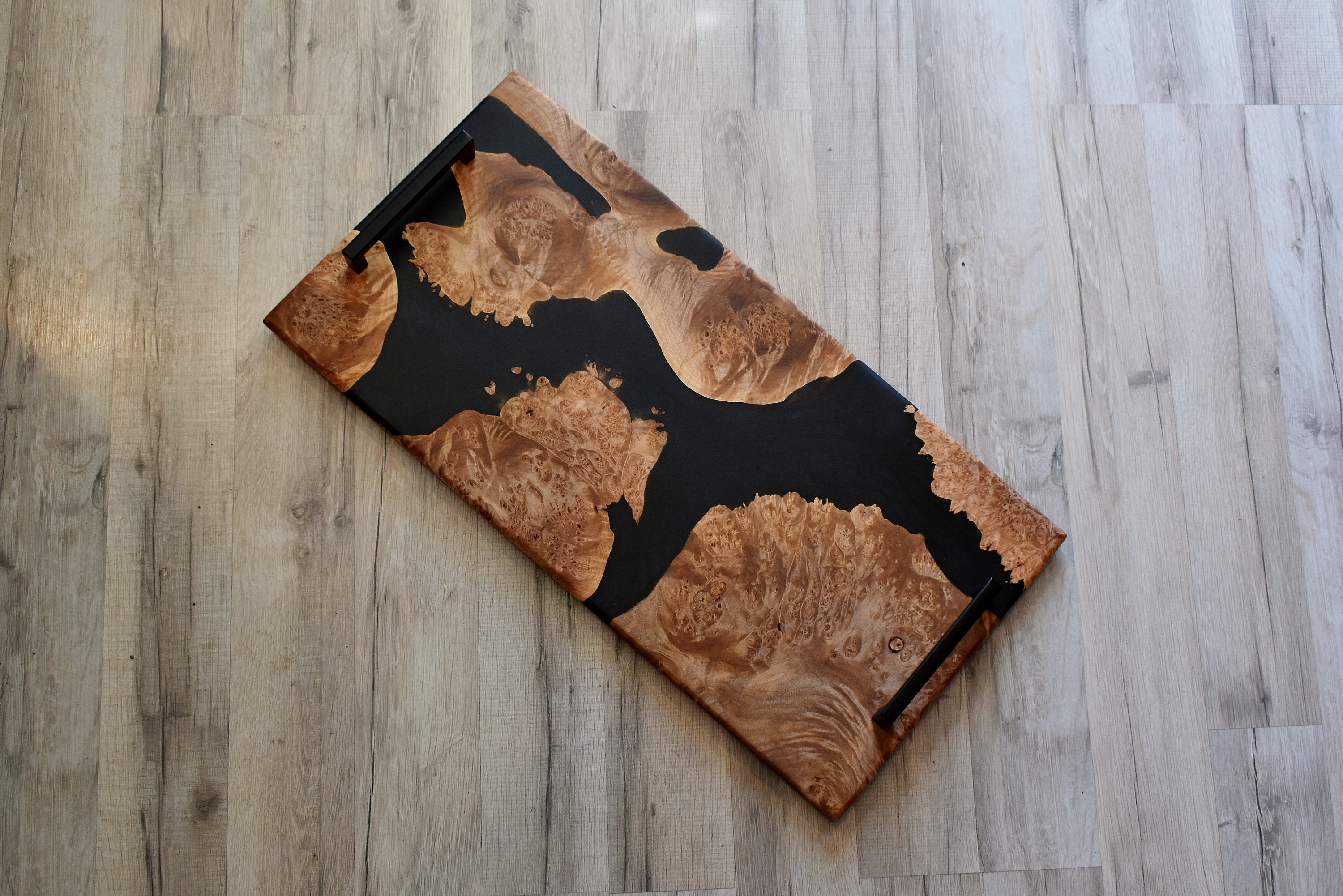 Natural Geo Decorative Multi-Color Square Onyx Kitchen Cutting Board