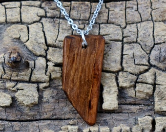 Sheoak Burl Wood Pendant Necklace - Handmade Wood Pendant - Rare Burl from Australia Wood Necklace - 1 Wood Pendant - 20 inch Long Chain