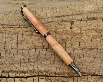 Flame Box Elder Wood Pen - Wooden Pen - Groomsmen Gift - Father's Day Gift - Wedding Gift - Graduation Gift