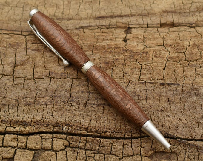 Hawaiian Macadamia Nut Wood Pen - Satin Pearl Finish