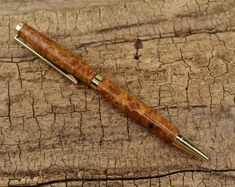 Rare Southeast Asian River Tamarind Burl Wood Pen - Wooden Pen - Groomsmen Gift - Father's Day Gift - Wedding Gift - Graduation Gift