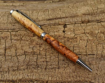 Rare Southeast Asian Afzelia Burl Wood Pen - Wooden Pen - Groomsmen Gift - Father's Day Gift - Wedding Gift - Graduation Gift