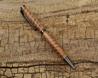 Curly Satinwood Wood Pen - Wooden Pen - Groomsmen Gift - Father's Day Gift - Wedding Gift - Graduation Gift