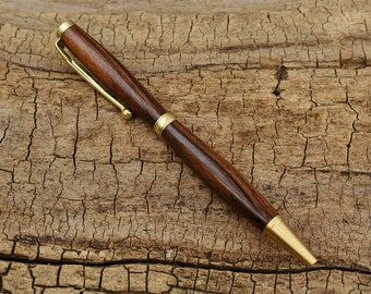 Bolivian Rosewood Wood Pen - Wooden Pen - Groomsmen Gift - Father's Day Gift - Wedding Gift - Graduation Gift