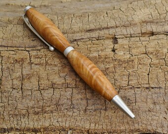 Curly Maple Wood Pen - Wooden Pen - Groomsmen Gift - Father's Day Gift - Wedding Gift - Graduation Gift