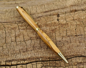 Italian Olivewood Wood Pen - Wooden Pen - Groomsmen Gift - Father's Day Gift - Wedding Gift - Graduation Gift