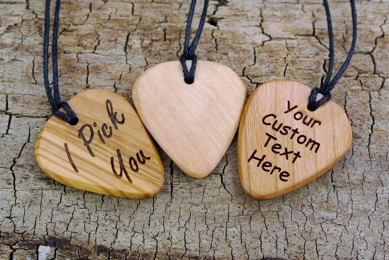 Wooden Accessories Company Wooden Tie Clips with Laser Engraved Ear Clip Design Cherry Wood Tie Bar Engraved in The USA