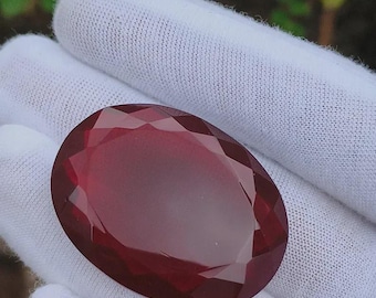 100 kt natuurlijke Myanmar-duivenbloed rode robijn ovaal geslepen onverwarmde edelsteen gecertificeerd