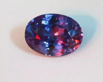 Van kleur veranderend gecertificeerd ovaal geslepen 9,66 kt natuurlijke alexandriet losse edelsteen voor sieraden