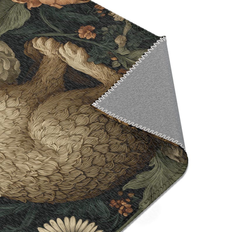 William Morris Style Bunny Rug - Etsy
