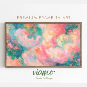 Frame Tv Art Samsung Frame TV art Abstract Expressionism Frame Tv Art Decor Modern Abstract Oil Painting Colors Art Frame TV Minimal Neutral