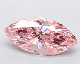 1.00 CTS IGI Certified Marquise Fancy Pink Labgrown Diamond