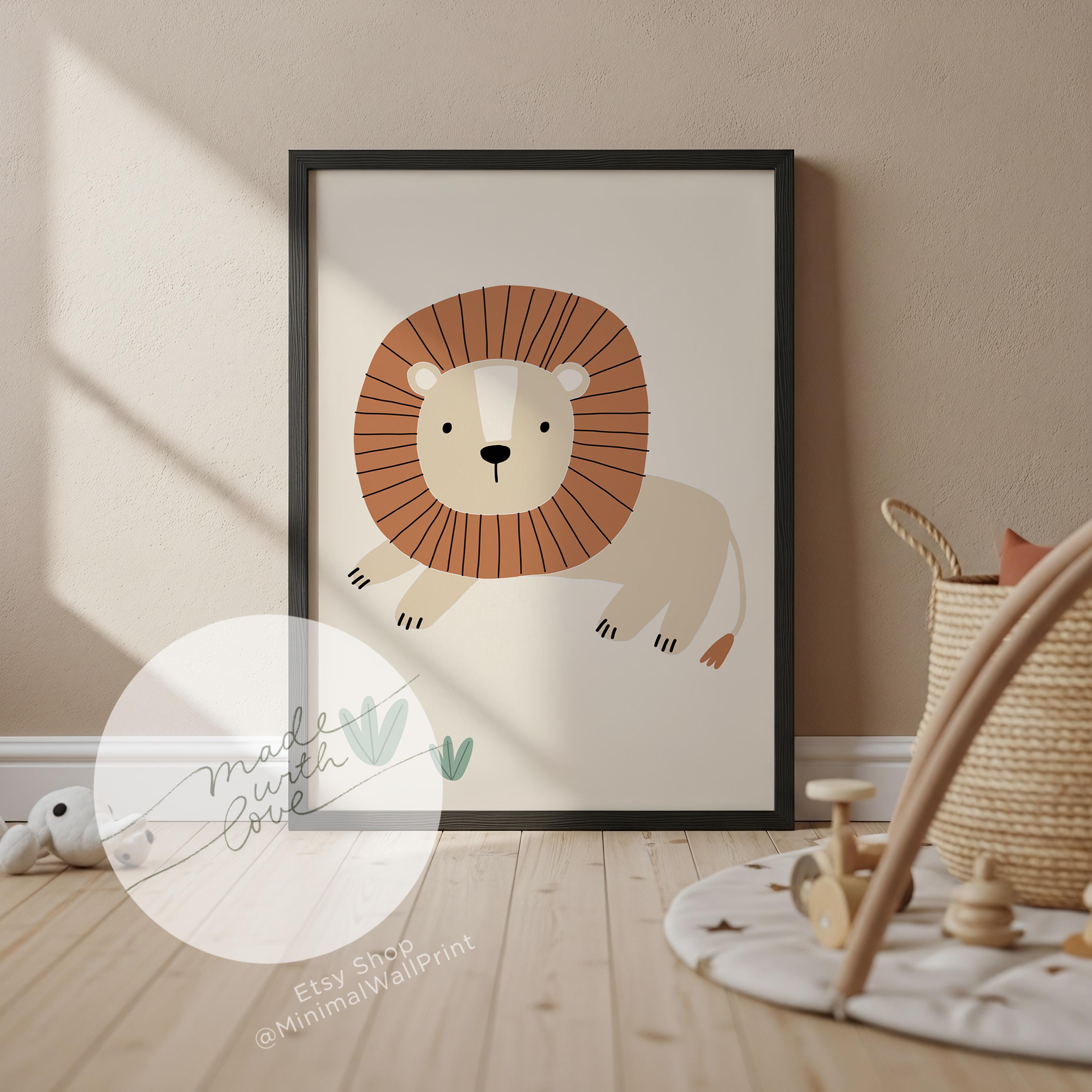 Animals Nursery Prints – Set of 6 | Jungle Safari Wall Art | Baby Room ...