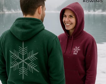 Unisex "Snow Stars" Hoodie Sweatshirt, Cotton/Polyester Blend, Sizes XS to XXXL