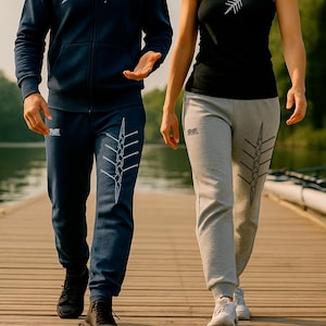 Jogging Unisexe "One Line" Coton Polyester XS à 3XL