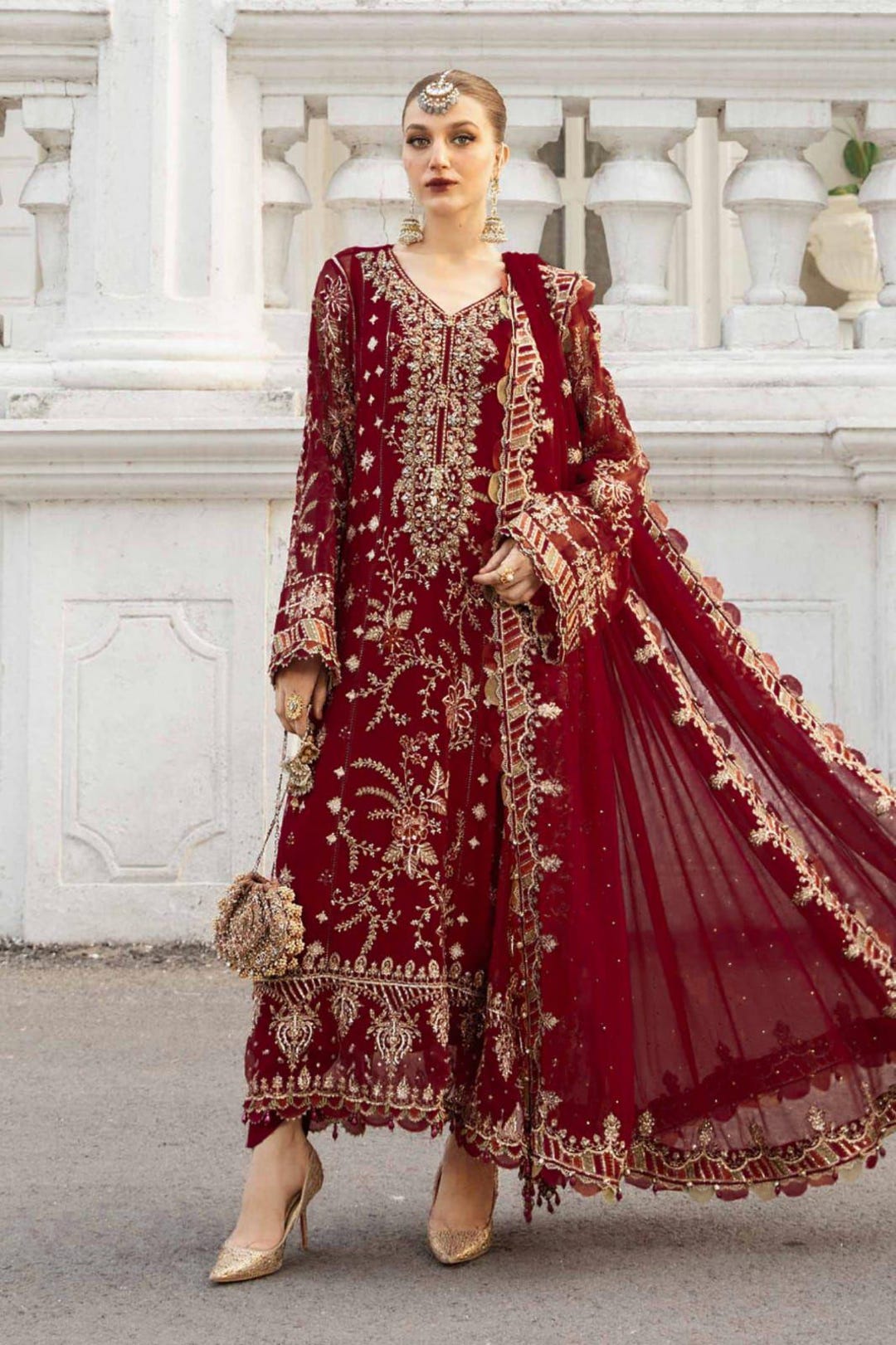 Luxury Pakistani Traditional Dress3 Pc Dresscustomise According to — free download