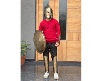 300 Spartan King Leonidas Armor Set Handmade Greek Helmet Shield Cosplay Costume Armor