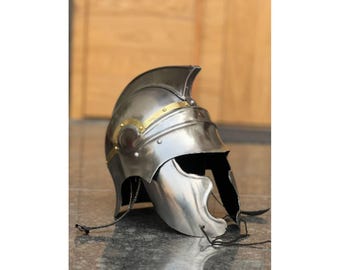 Roman Corinthian Helmet Spartan Greek Warrior Armor LARP Cosplay Handmade Replica