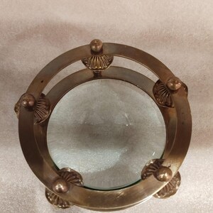 Handmade Brass Magnifying Glass 10x Vintage Desk Magnifier Antique Reading Gift Tool image 9